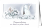 congratulations/parents of the bride card