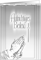 aufrichtiges beileid card