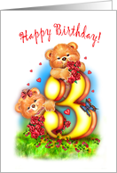 3rd birthday fo children card
