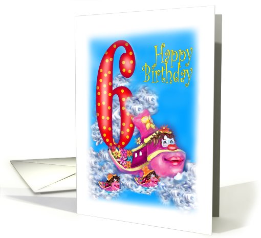 6th birthday for children/ card (515296)