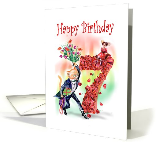 7th birthday for children/ card (515299)