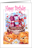 10th birthday for children/twins card