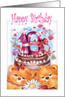 10th birthday for children/twins card