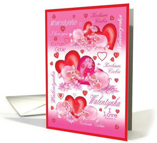 valentine's day / walentynka/polish card (557717)