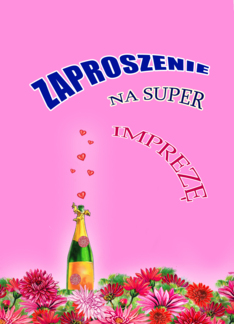 zaproszenie na impreze/party invitation
