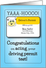 Congratulations - Passing Driver’s Permit Test card