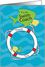 Swim Coach Thank You card