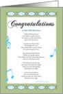 A Little Child May Know - Baby Shower Boy card