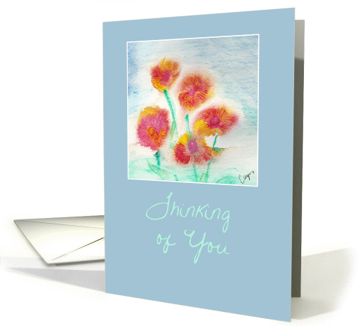 Sympathy - Thinking of You - Watercolor Flowers card (1047201)