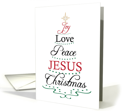 Christmas Tree - Religious card (1313974)