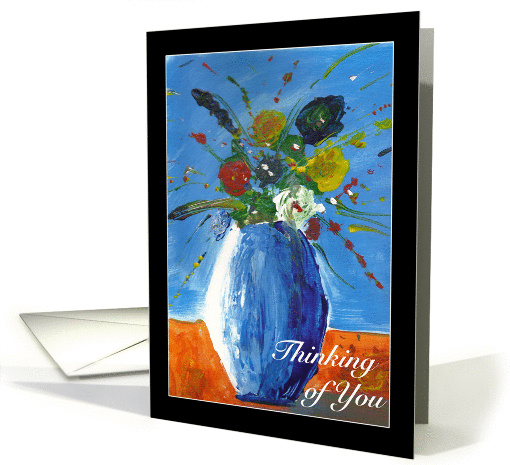 Flowers in Vase - Thinking of You, Religious card (1385412)