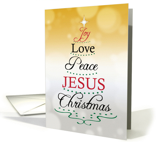 Christmas Tree - Religious card (1387414)