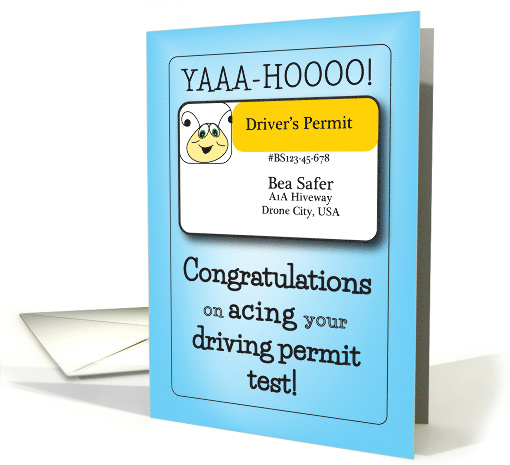 Congratulations - Passing Driver's Permit Test card (1452590)
