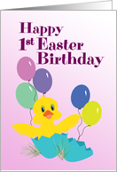Baby’s First Birthday First Easter - For Baby Girl card