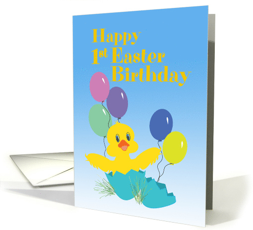 Baby's First Birthday First Easter - For Baby Boy card (1469516)