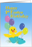 Baby’s First Birthday First Easter - For Baby Boy card
