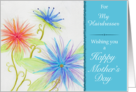 Happy Mother’s Day - Customizable Greeting Card for Hairdresser card