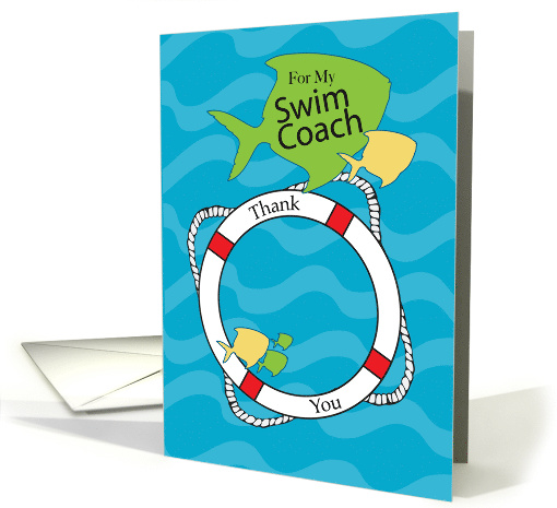 Swim Coach Thank You card (1512916)