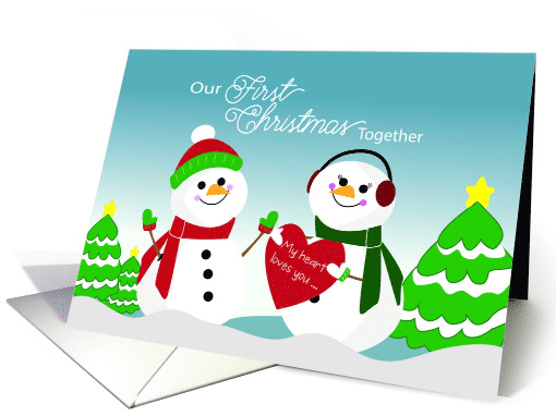 First Christmas Together from Girl to Boy card (1556158)