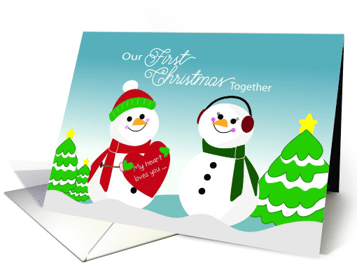 First Christmas Together from Boy to Girl card (1556160)