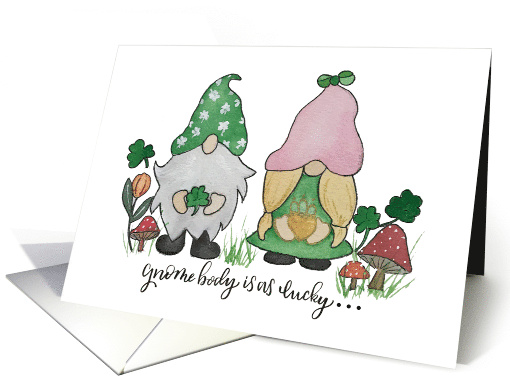 St. Patrick's Day Gnomes - Husband card (1729278)