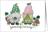 St. Patrick’s Day Gnomes - Husband card