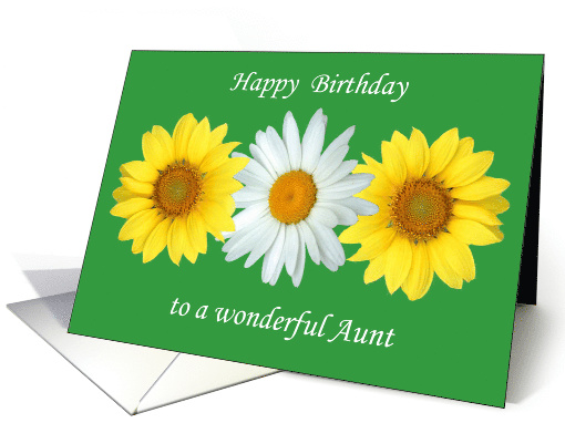 Pretty Flowers for Aunt's Birthday card (467578)