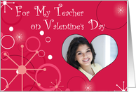 For my Teacher on Valentine’s Day Retro Custom card