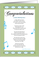 A Little Child May Know - Baby Shower Boy card