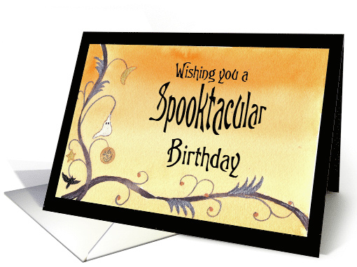 Spooktackular Halloween Birthday card (867967)