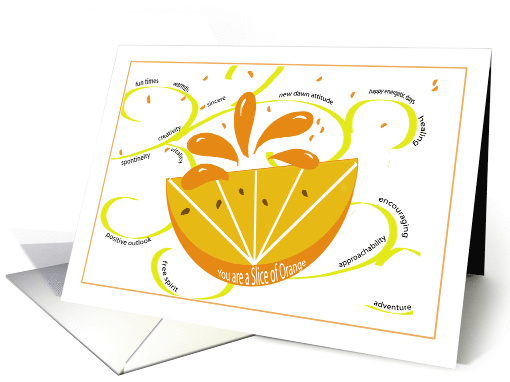 Encouragement You are a Slice of Orange card (906621)