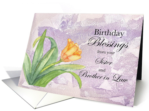 Birthday Blessings from Sister and Brother in Law card (911794)