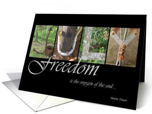 Freedom is - 4th July card (449251)