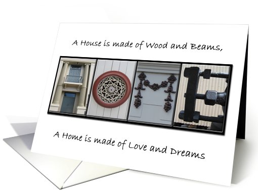 Photo letters Home is made of Love and Dreams card (660687)