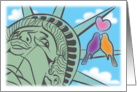 Liberty love- anniversary card