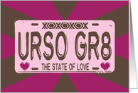 License to Love - Valentine card
