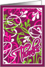 Vines - Thank you card