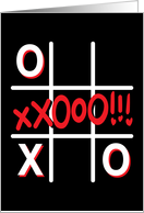 Tic tac toe - anniversary card