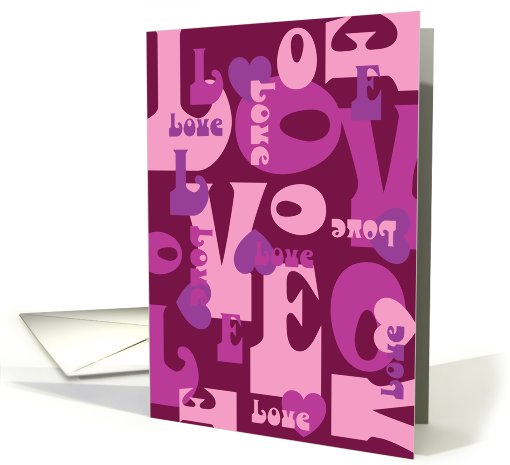 Lots of love - romance card (458011)