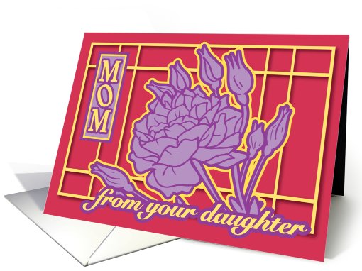 Flower grid- mother's day from daughter card (464725)