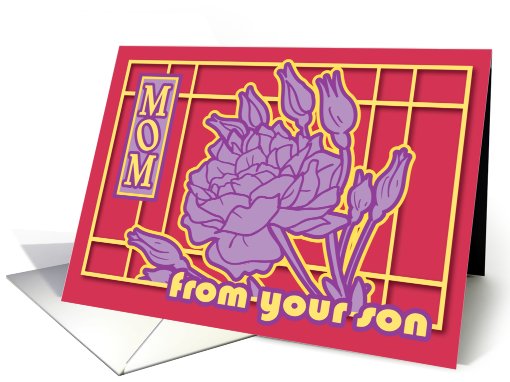 Flower grid- mother's day from son card (464726)
