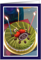 Birthday cake - photo card