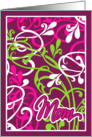 vines - birthday mother card