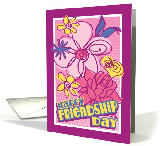 Flower doodles- Happy Friendship Day card (465909)