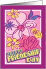 Flower doodles- Happy Friendship Day card