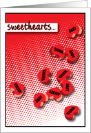 Sweetheart candies - I love you card