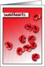 Sweetheart candies - I love you card