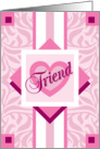 layered pink - friend card