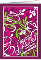 Vines - birthday for female friend card