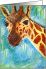 Giraffe birthday card